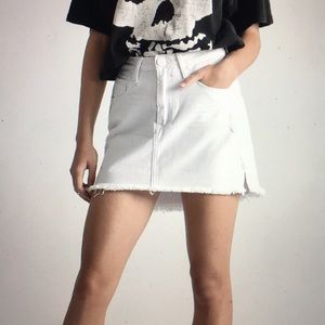 One Teaspoon White Mini Skirt